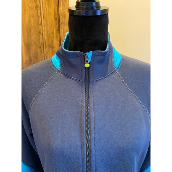 Under Armour Womens Gray & Turquoise Athletic Jacket Sz Large Sporty Athleisure - Picture 3 of 12